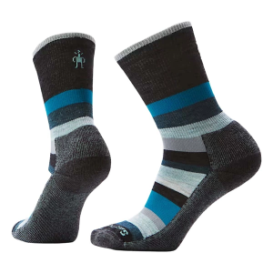 Adult Smartwool Everyday Multi-Stripe Crew Socks Small Charcoal