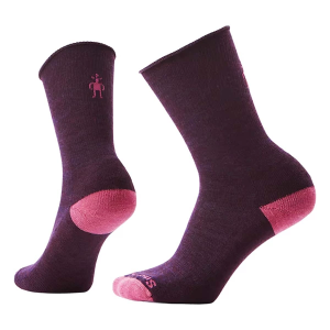 Women's Smartwool Everyday Roll Top Crew Socks Small Purple Iris