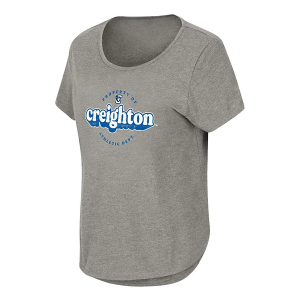 Creighton Bluejays Colosseum Girls' Myla Kids' T-Shirt XLarge Grey Heather
