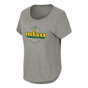 North Dakota State Bison Colosseum Girls' Myla Kids' T-Shirt XSmall Grey Heather