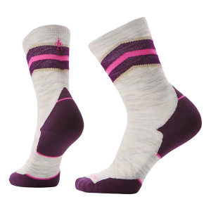 Women's Smartwool Run Mid Calf Running Socks Large Ash
