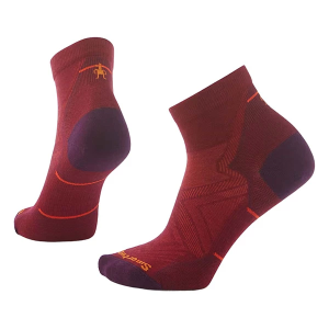Women's Smartwool Run Ankle Running Socks Large Tibetan Red
