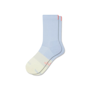 Women's Bombas Classic Running Mid Calf Socks Small Blue Meringue