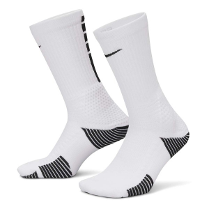 Men's Nike Elite 2.0 Crew Basketball Socks XLarge White/Black