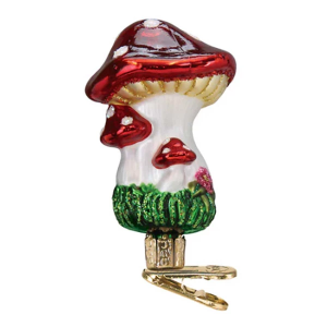 Old World Christmas Clip-on Mushrooms Ornament