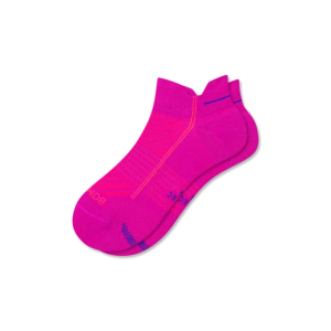 Women's Bombas Classic Running Ankle Socks Small Neon Purple