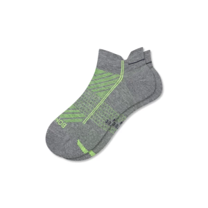 Men's Bombas Classic Running Ankle Socks Small Grey