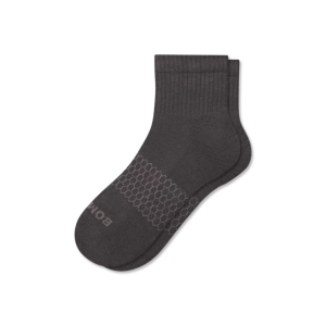 Women's Bombas Soids Quarter Socks Large Dusty Steel