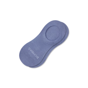 Women's Bombas Solids No Show Socks Small Blue Smoke