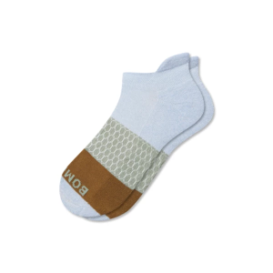 Women's Bombas Tri-Block Ankle Socks Small Cloud Blue Sage