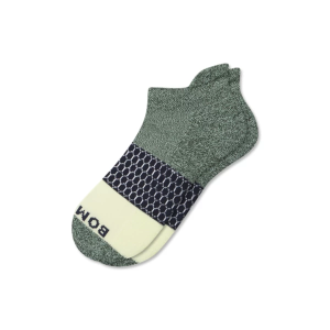 Men's Bombas Tri-Block Ankle Socks Large Dark Elm Midnight