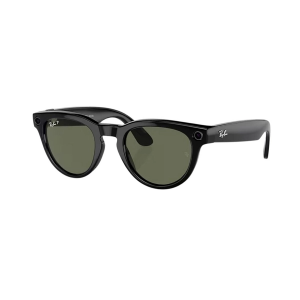 Men's Ray-Ban Meta Headliner Polarized Sunglasses Shiny Black/Polarized Green