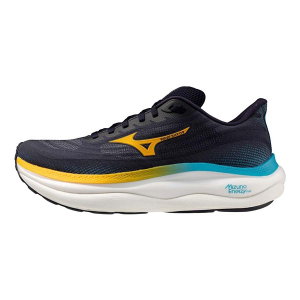 Men's Mizuno Wave Sky 9 Running Shoes 14 Regular Baritone Blue/Citrus