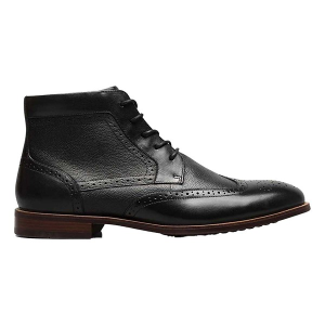Men's Florsheim Rucci Wing Tip Dress Boots Dress 10.5 Black
