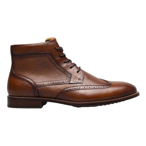 Men's Florsheim Rucci Wing Tip Dress Boots Dress 11 Cognac