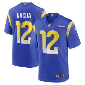 Los Angeles Rams Puka Nacua #12 Nike Game Jersey Medium Royal