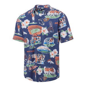 Denver Broncos Reyn Spooner Scenic Button Up Small Navy