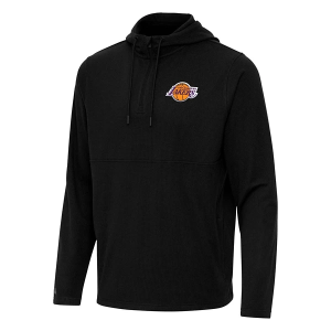 Los Angeles Lakers Antigua Connected Hooded 1/4 Zip Medium Black Multi
