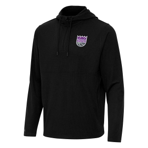Sacramento Kings Antigua Connected Hooded 1/4 Zip XLarge Black Multi