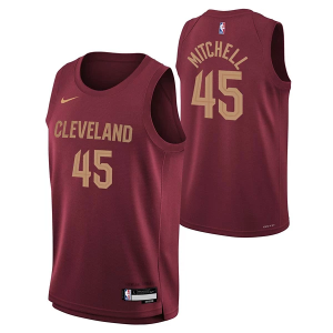 Kids' Cleveland Cavaliers Donovan Mitchell #45 Nike Icon Jersey Large Cardinal