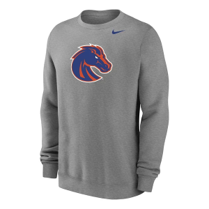 Boise State Broncos Nike Crew 2XLarge Heather Grey