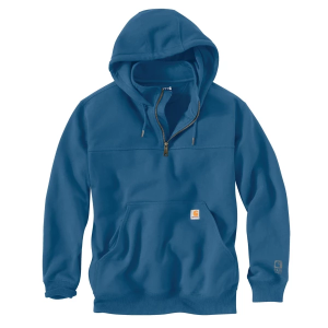 Men's Carhartt Rain Defender Loose Fit Heavyweight Work 1/4 Zip Pullover XLarge Dark Horizon Blue