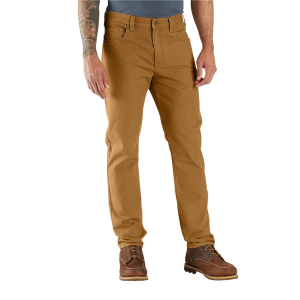 Men's Carhartt Rugged Flex Duck 5-Pocket Tapered Chino Pants 36 Carhartt Brown