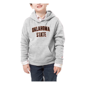 Oklahoma State Cowboys League Collegiate Kids Hoodie Small Grey Heather