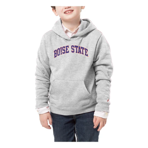 Boise State Broncos League Collegiate Kids Hoodie Small Grey Heather