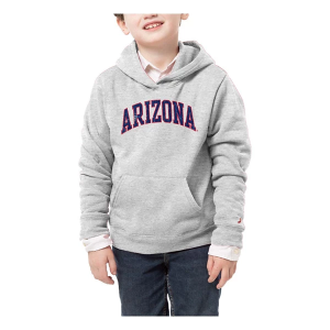 Arizona Wildcats League Collegiate Kids Hoodie Medium Grey Heather