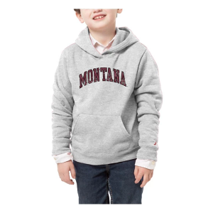 Montana Grizzlies League Collegiate Kids Hoodie Large Grey Heather