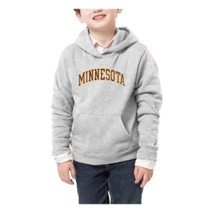Minnesota Golden Gophers League Collegiate Kids Hoodie Large Grey Heather