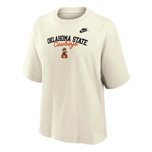 Oklahoma State Cowboys Nike Women's Boxy T-Shirt Large Sail