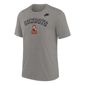 Oklahoma State Cowboys Nike Vintage Throwback T-Shirt Medium Heather Grey
