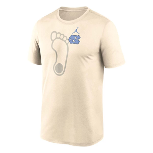 North Carolina Tar Heels Nike Shadow Logo T-Shirt XLarge Natural