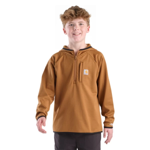 Kids' Carhartt Force 1/4 Zip Pullover Large Carhartt Brown