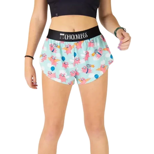 Women's ChicknLegs Split Shorts XSmall Flying Pigs