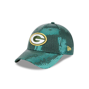 Women's Green Bay Packers New Era Sequin 9Forty Adjustable Hat One Size Green