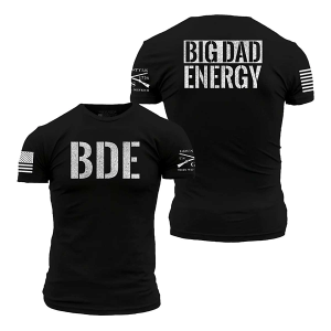 Men's Grunt Style Big Dad Energy T-Shirt 3XLarge Black
