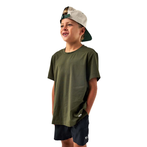 Boys' Burlebo Go To T-Shirt Large Mallard Green