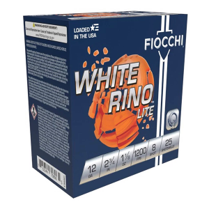 Fiocchi White Rhino Lite Target Loads 12 Gauge Shotshells