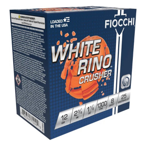 Fiocchi White Rino Crusher Target Load 12 Gauge Shotshells