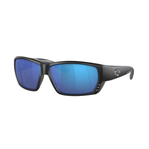 Men's Costa Del Mar Tuna Alley Polarized Sunglasses Matte Black/Blue Polarized Glass