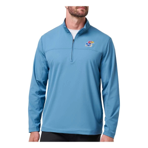 Kansas Jayhawks TravisMathew Wanderlust 1/4 Zip XLarge Copen Blue