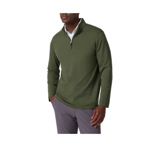 Men's Mizzen+Main Kpi 1/4 Zip Pullover 2XLarge Olive