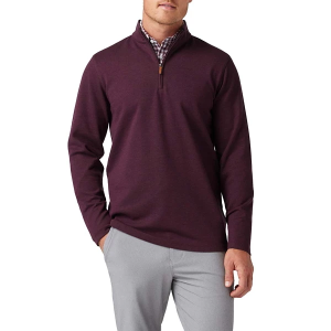 Men's Mizzen+Main KPI Long Sleeve 1/4 Zip XLarge Wine Heather