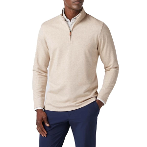 Men's Mizzen+Main KPI Long Sleeve 1/4 Zip 2XLarge Oyster Heather