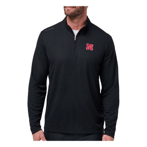 Nebraska Cornhuskers TravisMathew Time 2 Tailgate 1/4 Zip XLarge Black