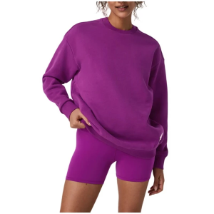 Women's Vuori Restore Oversized 2.0 Crewneck Sweatshirt XLarge Magenta