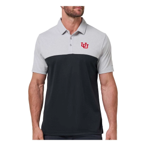 Utah Utes TravisMathew Drop Back Polo Medium Heather Grey
